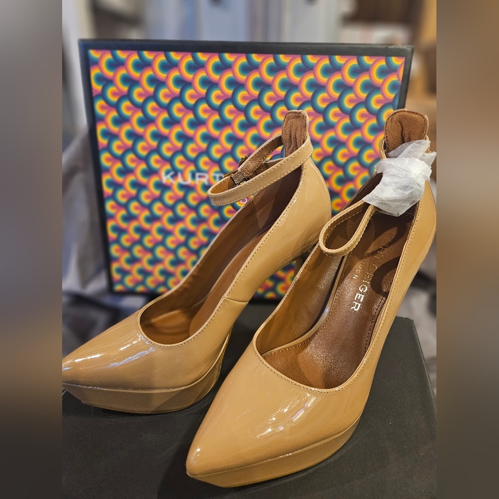 Kurt Geiger Tan Leather Pumps